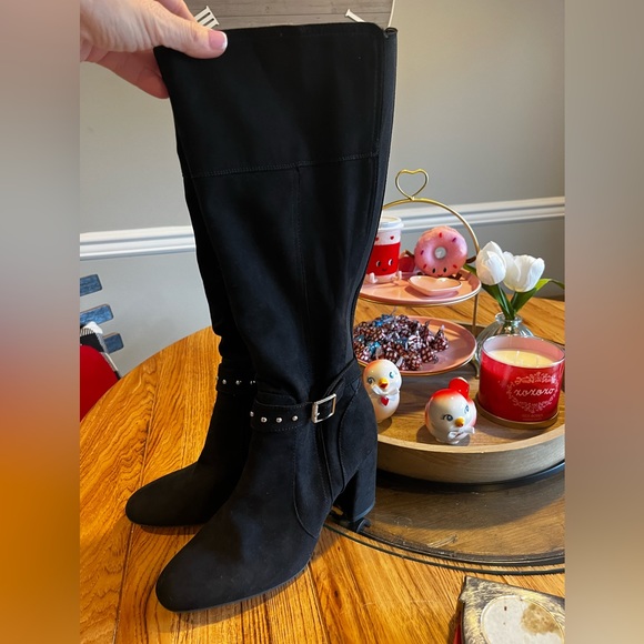 Women's Black Suede Boots Worn 1x Excellent condition Kelly & Katie Size… - Picture 14 of 14